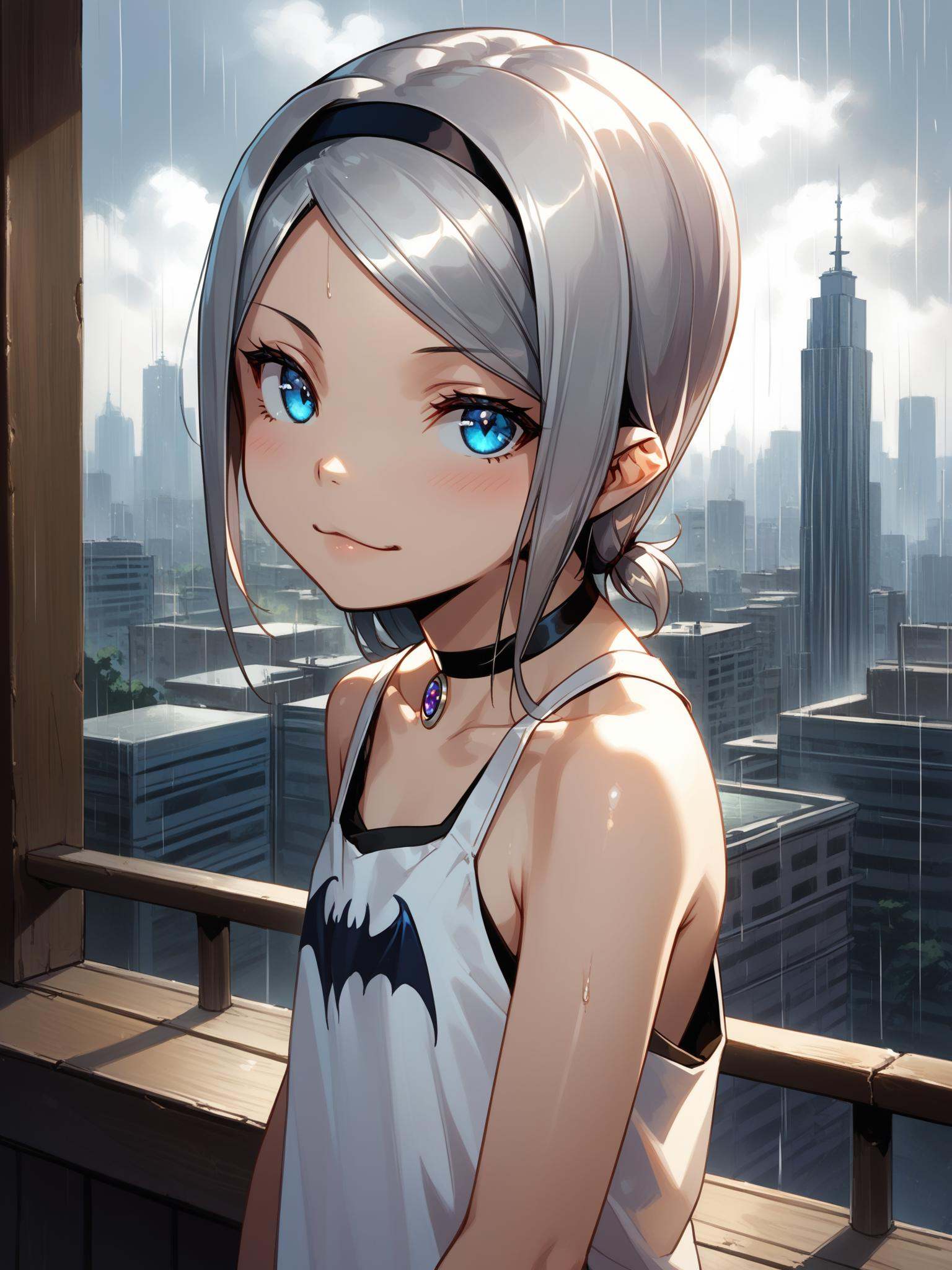 ht_leia,  silver hair,  blue eyes on Tensor.Art