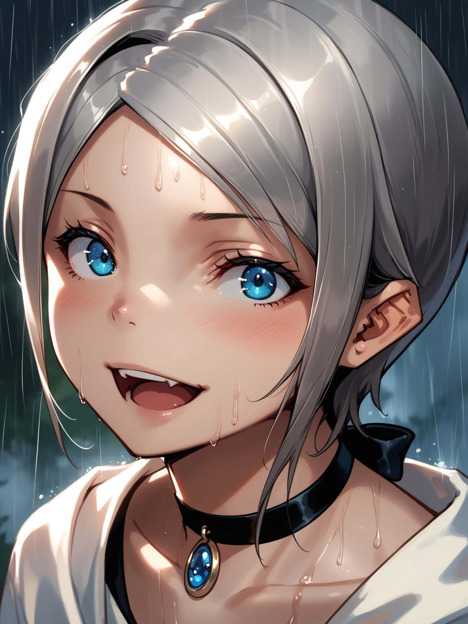 ht_leia,  silver hair,  blue eyes on Tensor.Art
