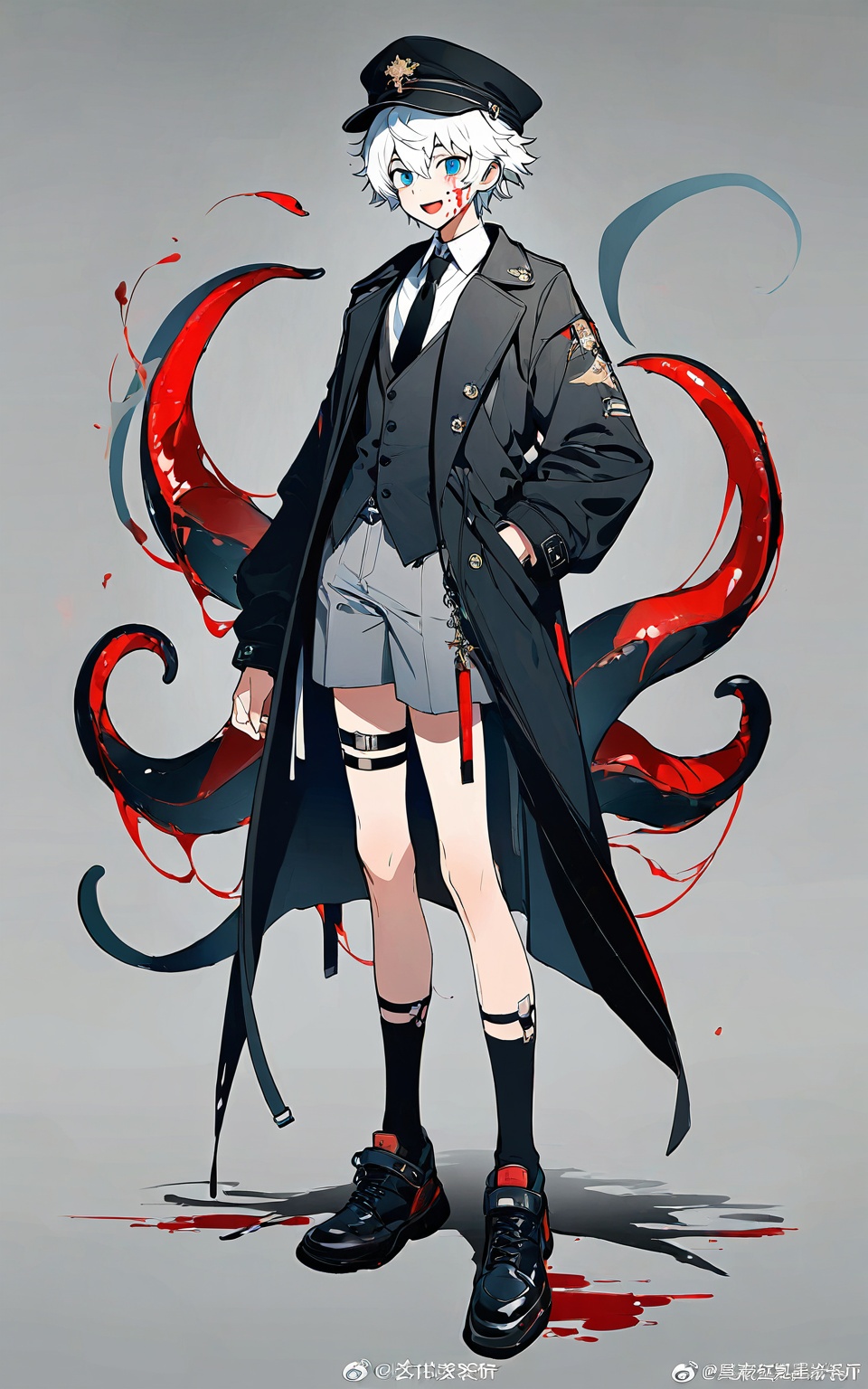 1boy,  blood,  tentacles on Tensor.Art