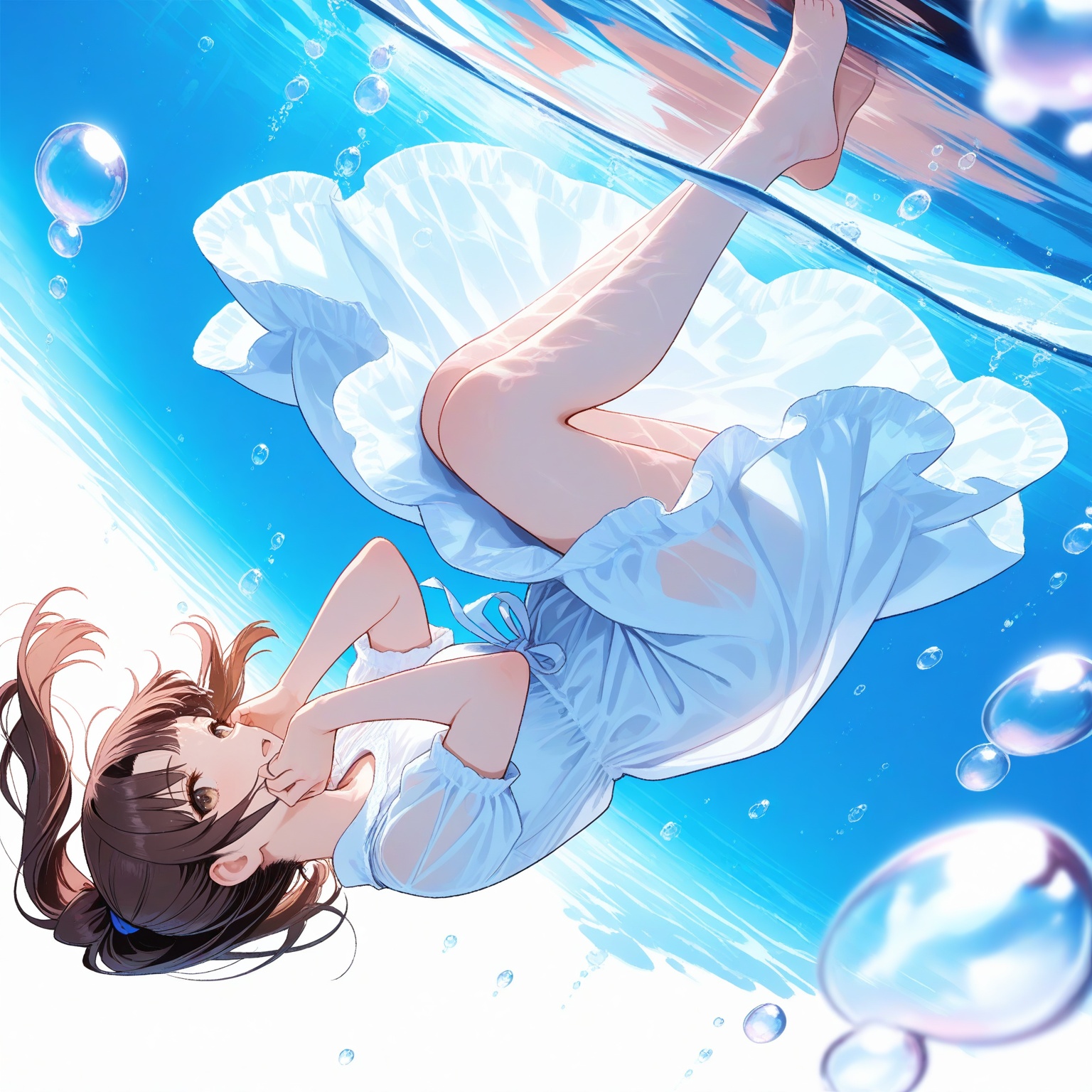 1girl,  brown hair,  katou megumi on Tensor.Art