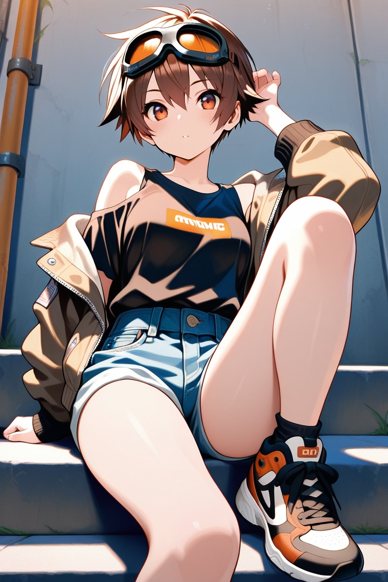 tomboy,  1girl,  solo on Tensor.Art