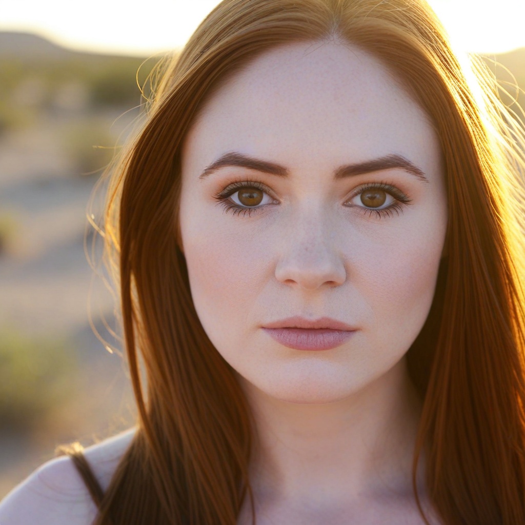 Karen Gillan,  brown eyes,  pale skin on Tensor.Art