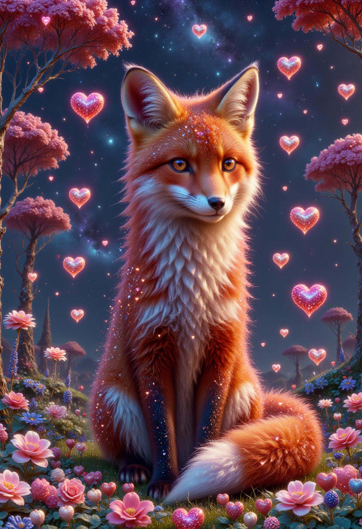 sweetlove,  hearts,  glitters on Tensor.Art