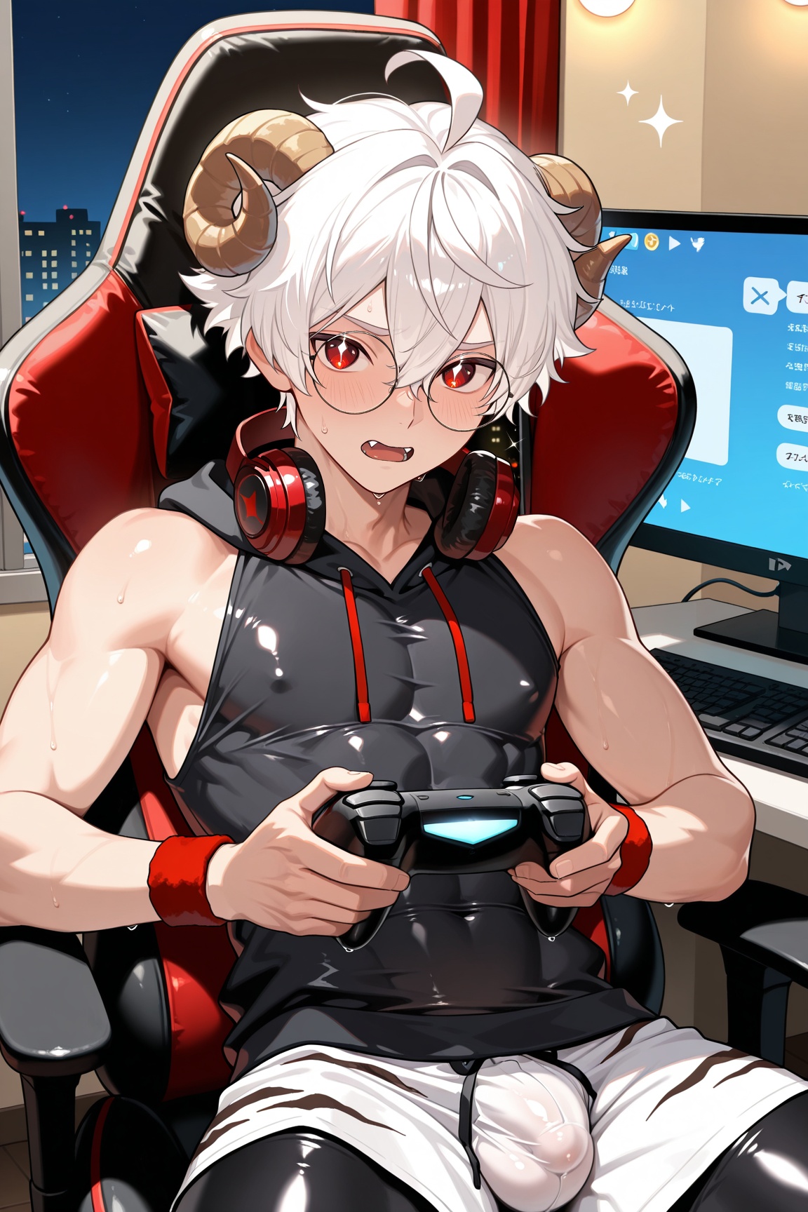 1boy,  male focus,  toned on Tensor.Art