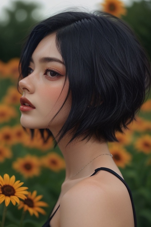 1girl,  solo,  short hair on Tensor.Art