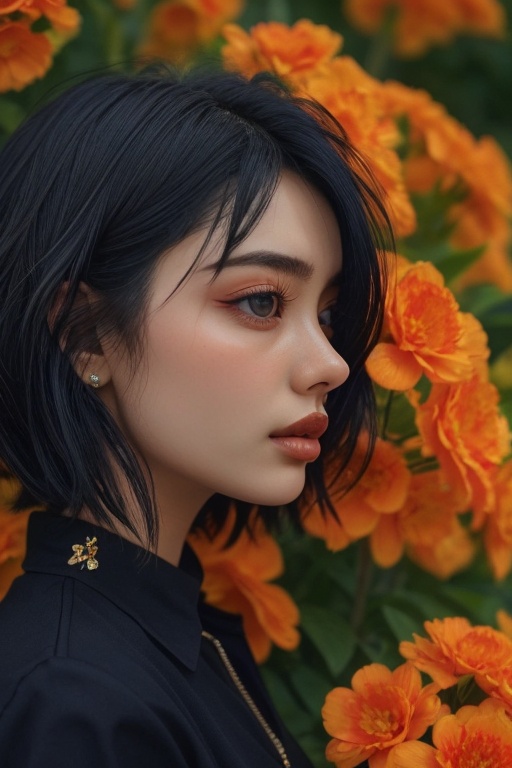 1girl,  solo,  short hair on Tensor.Art