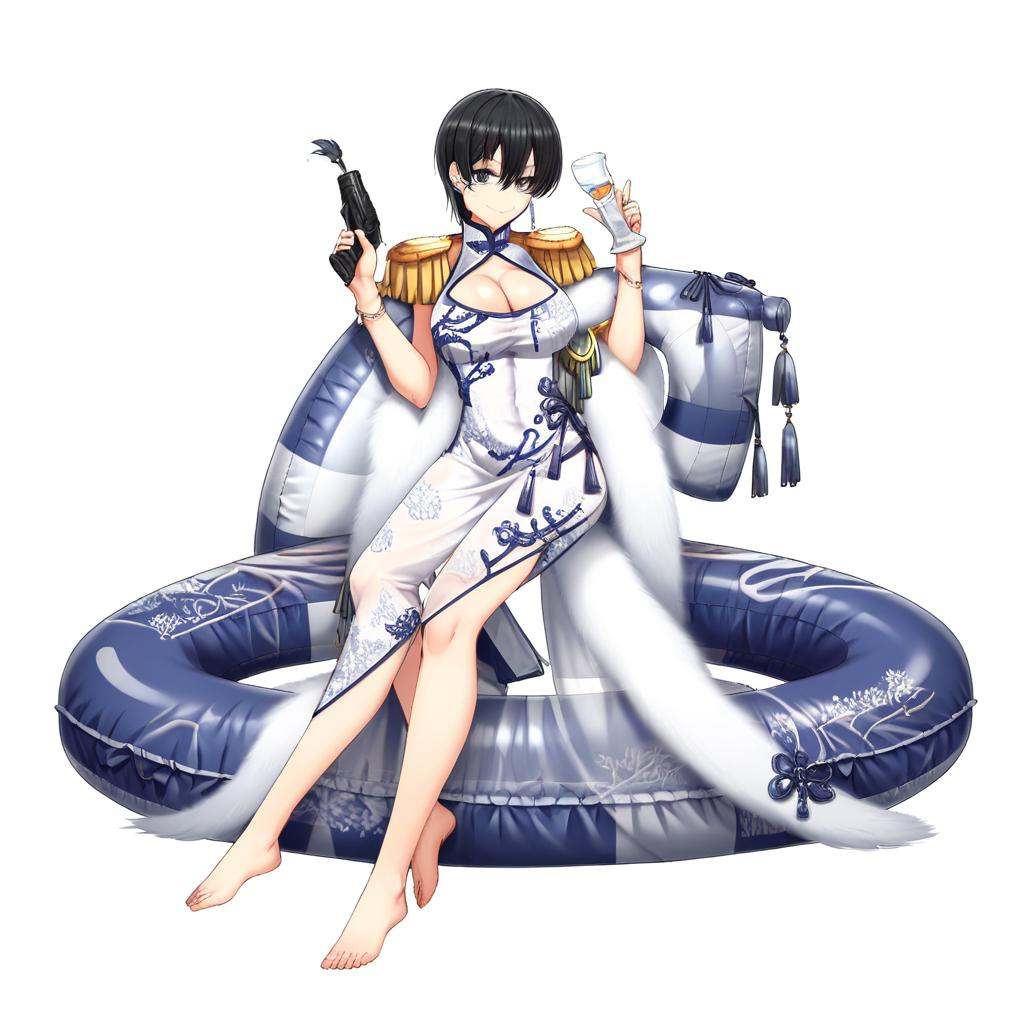 sleeveless dress,  jacket,  see-through on Tensor.Art