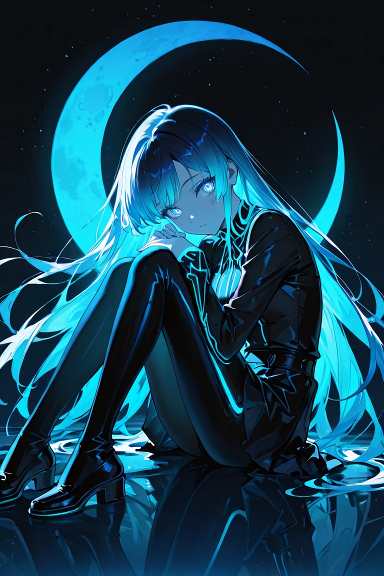 limited palette,  black background,  colorful on Tensor.Art