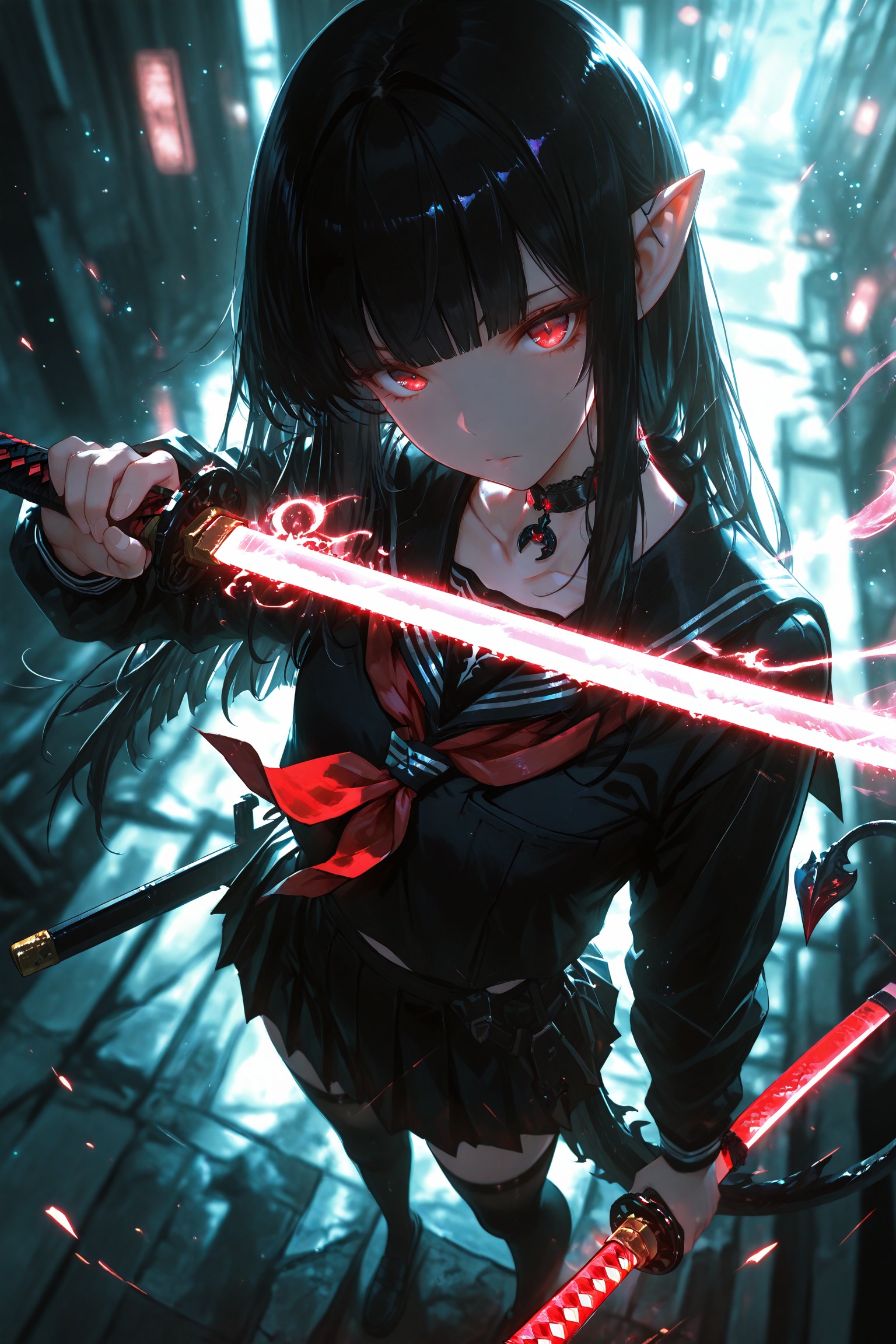 1girl,  solo,  long hair on Tensor.Art