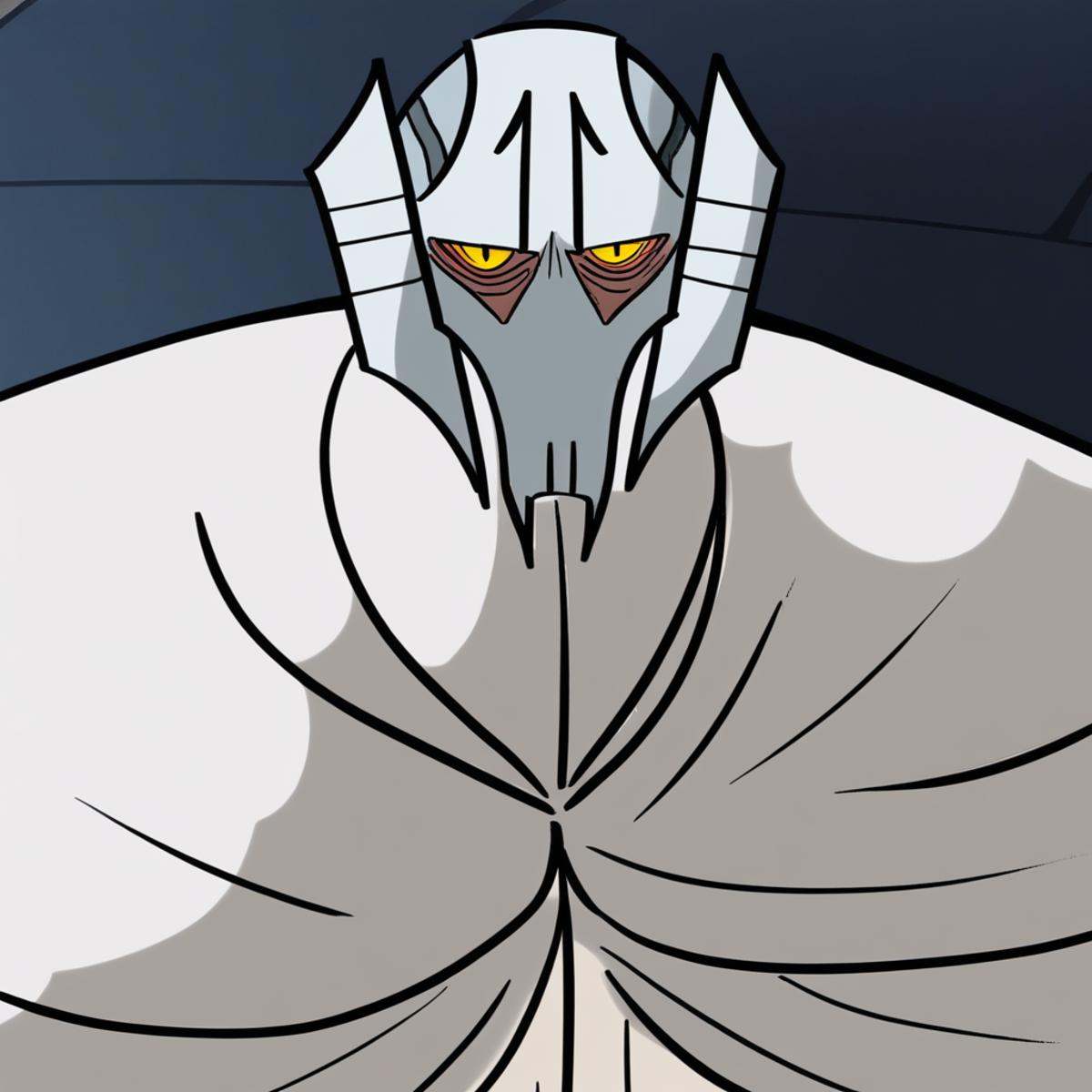 General Grievous,  yellow eyes,  cloak on Tensor.Art