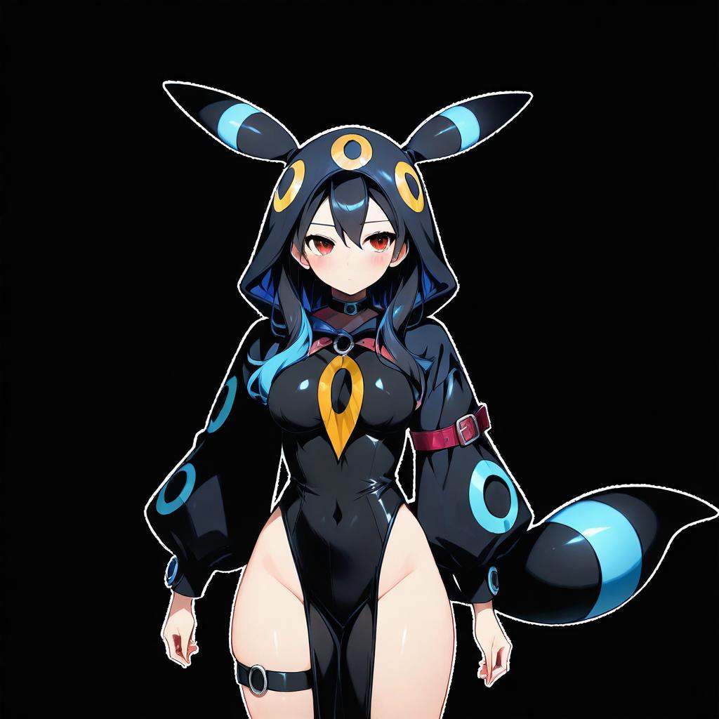 boots,  pelvic curtain,  Umbreon clothing on Tensor.Art