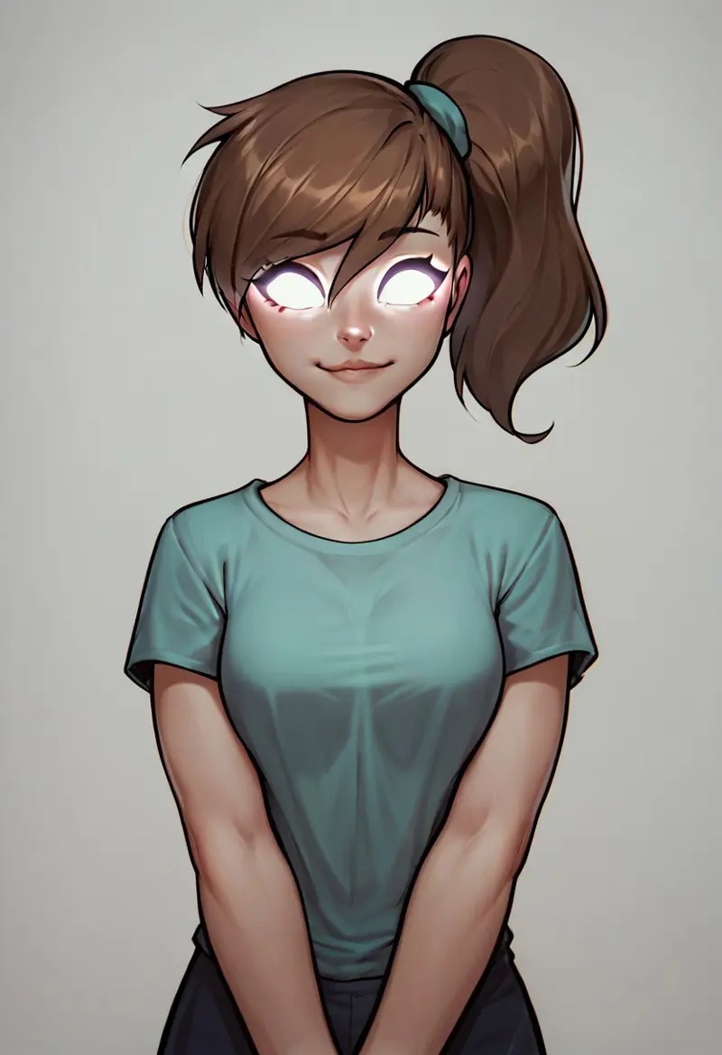 low poly,  HCHerobrine,  cute face on Tensor.Art