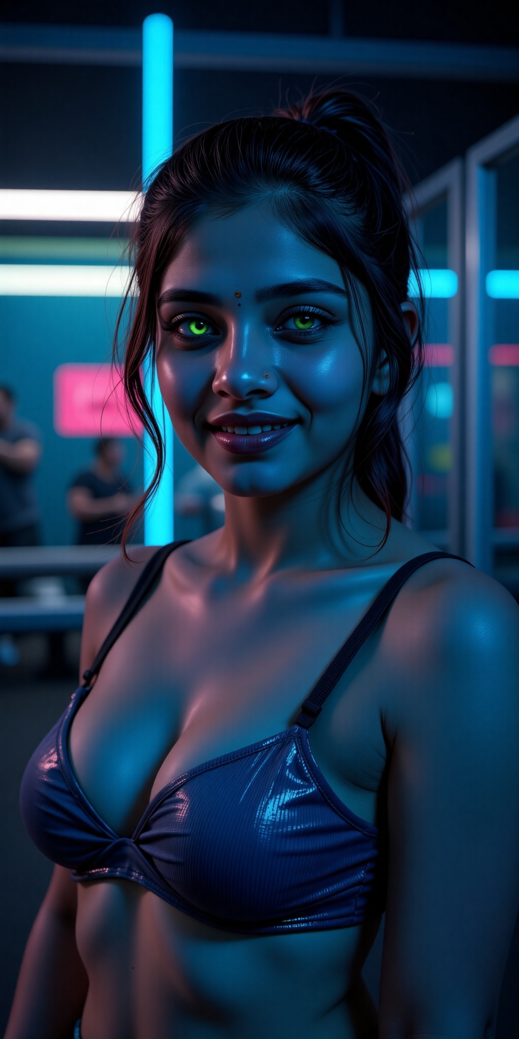 (a indian female teenager),  (night,  midnight) on Tensor.Art