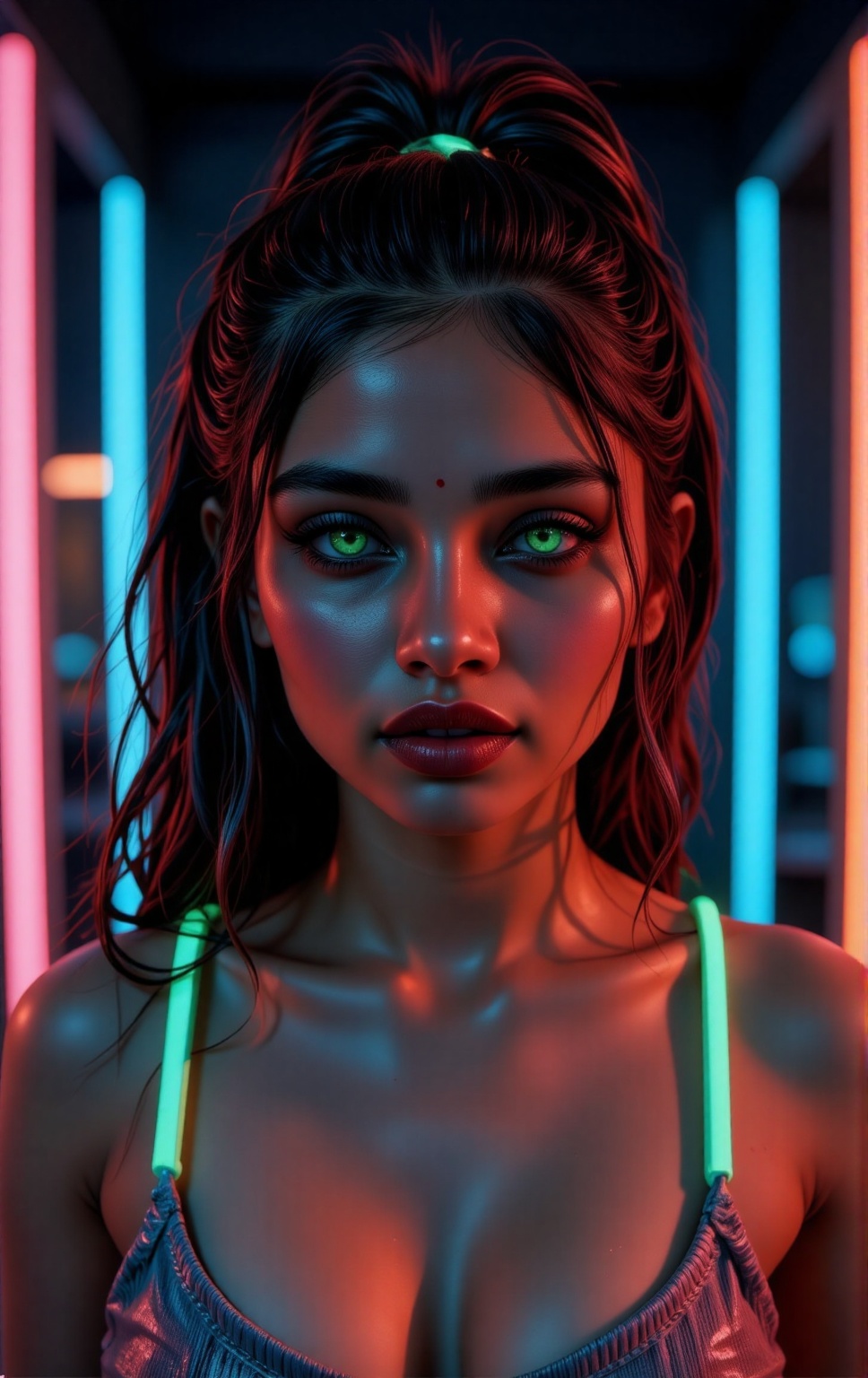 (a Japan female teenager face),  (night,  midnight) on Tensor.Art