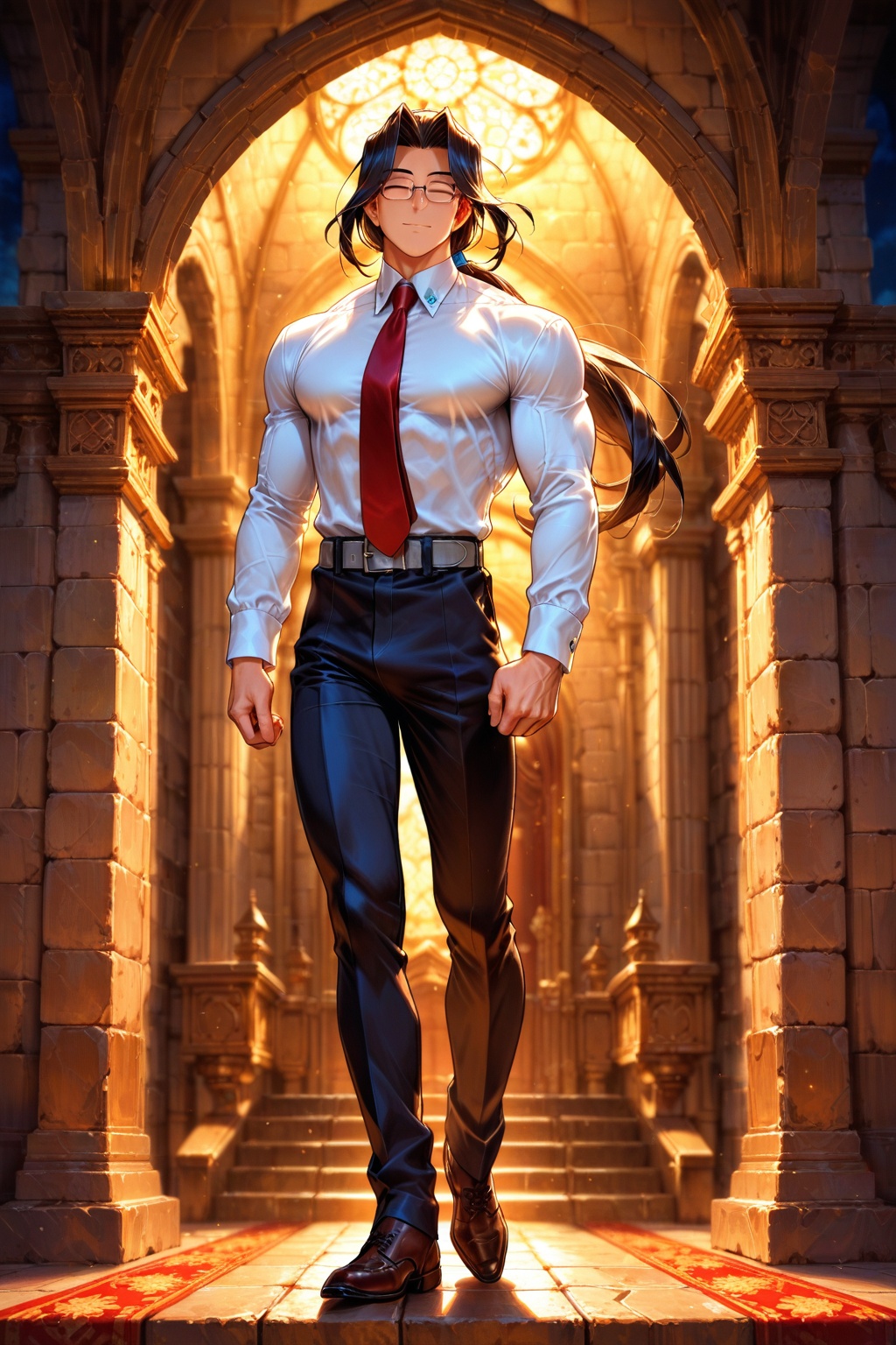( male,  solo,  ((BROWN SKIN on Tensor.Art