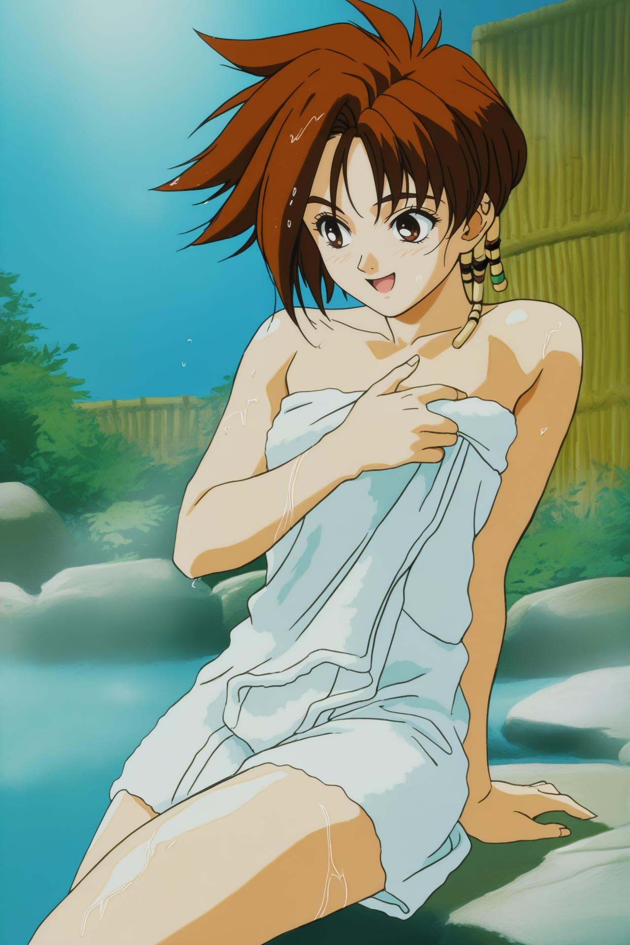 Iria,  short hair,  hair ornament on Tensor.Art