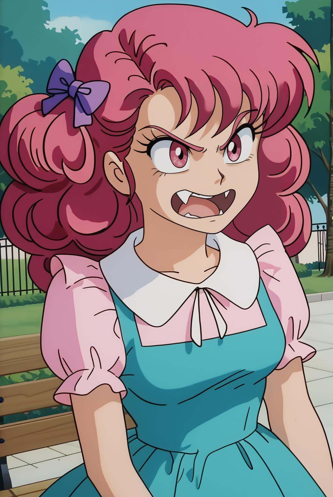 ran,  (pink eyes),  curly hair on Tensor.Art