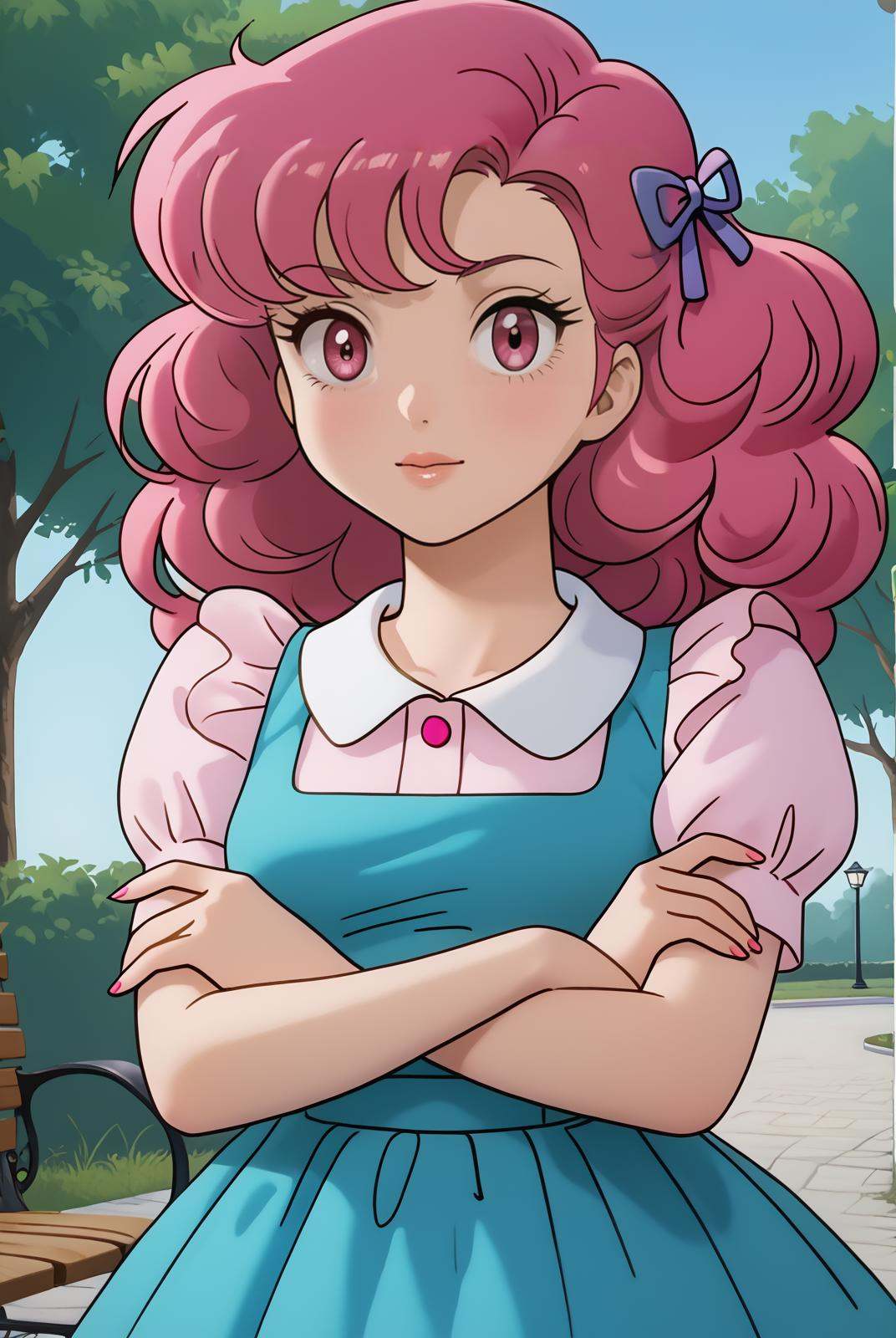 ran,  (pink eyes),  curly hair on Tensor.Art