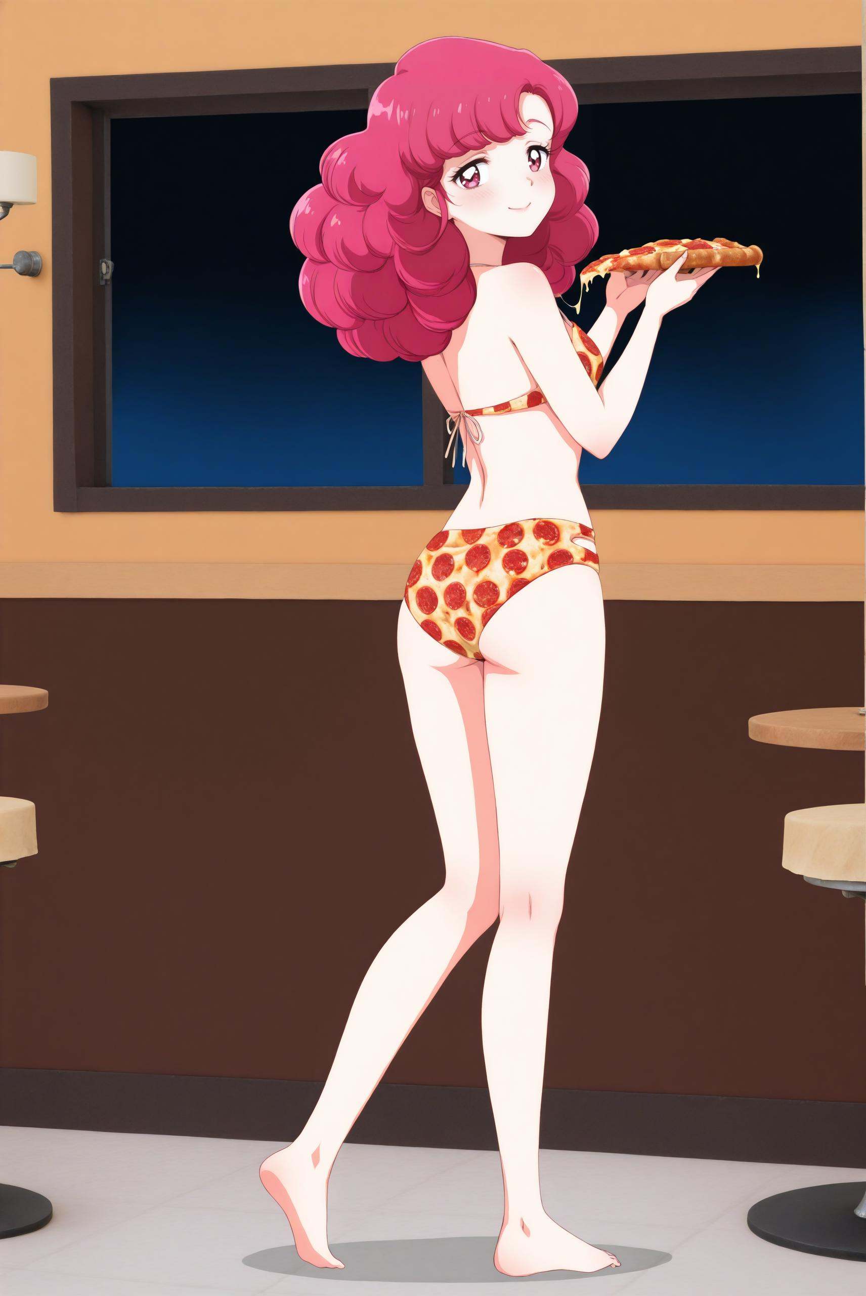 Ran,  pink eyes,  curly hair on Tensor.Art