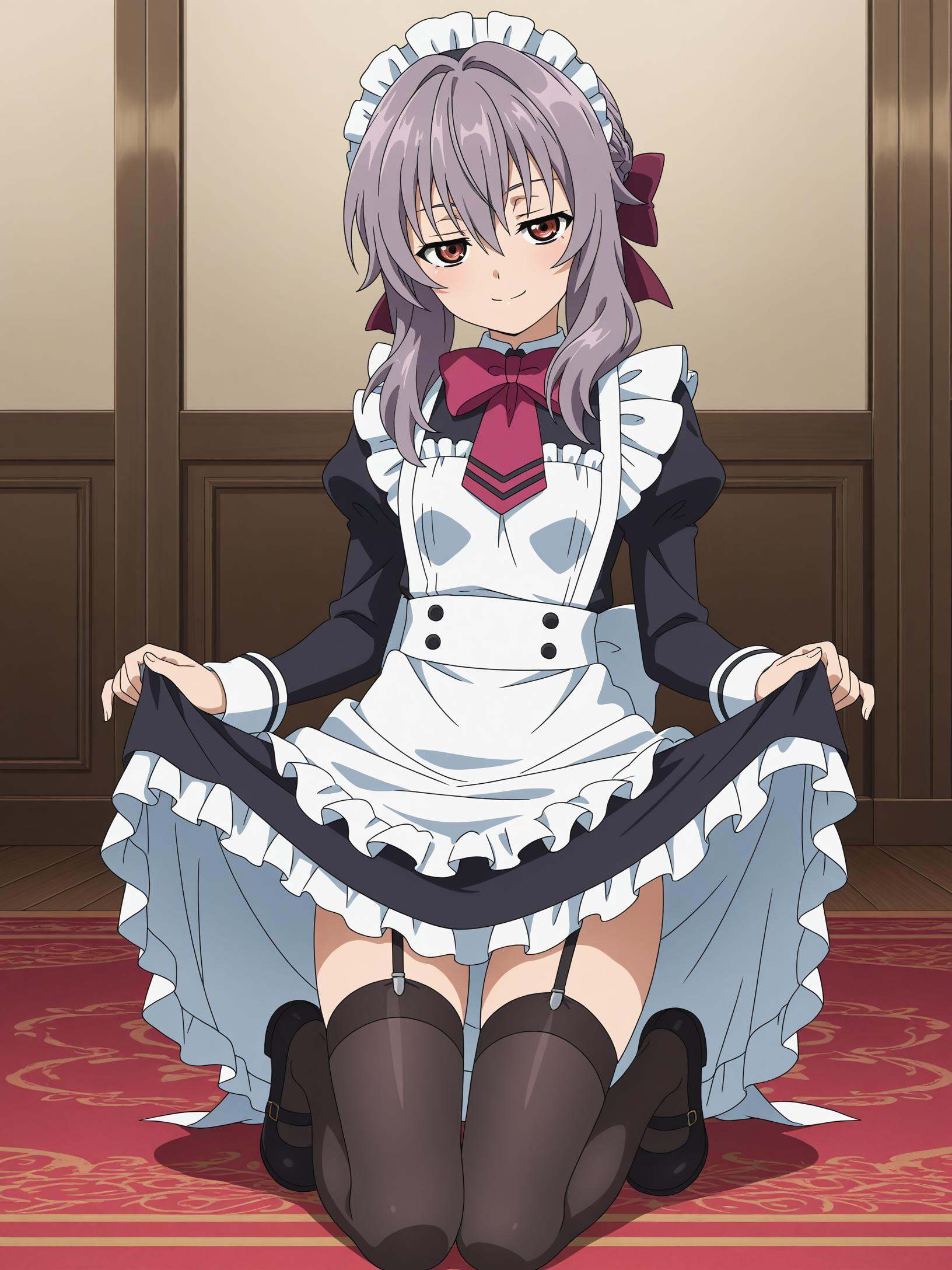 shinoa,  seductive smile,  full body on Tensor.Art