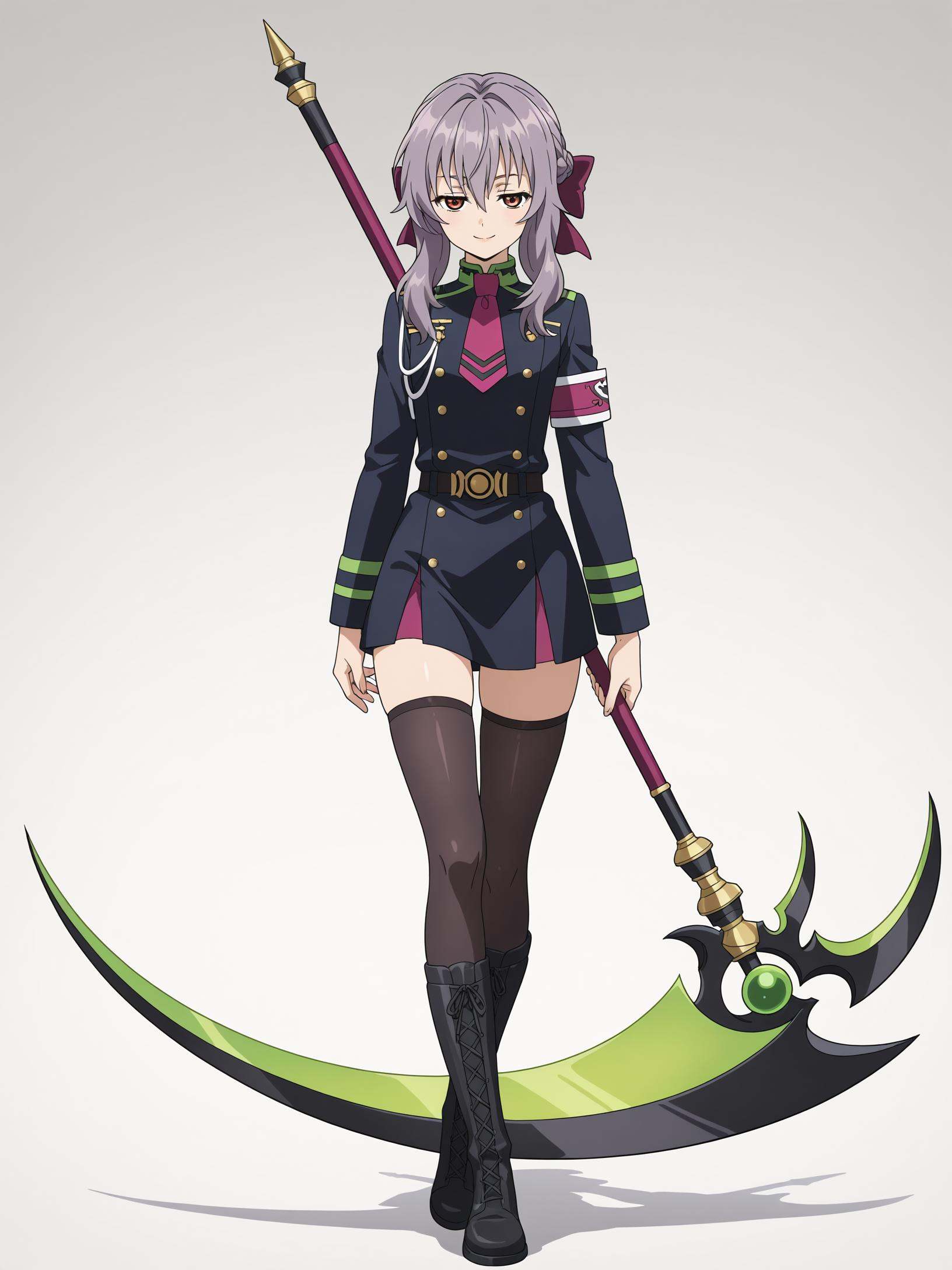 shinoa,  seductive smile,  full body on Tensor.Art