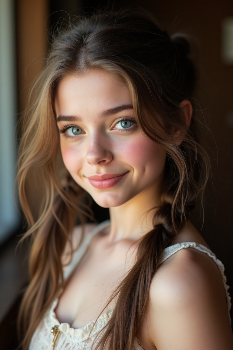 (sharp picture)cinematic film still,  blue eyes,  no make up on Tensor.Art