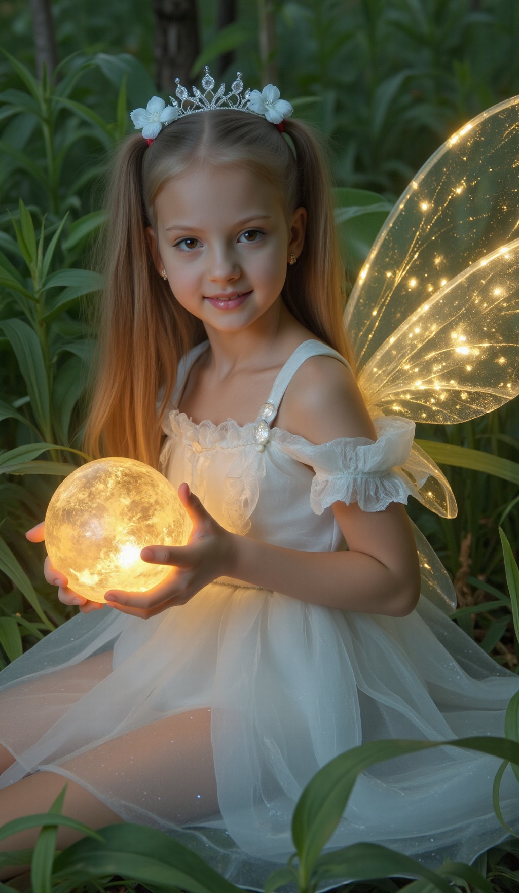 award winning realistic portrait of a Little 9 years old girl ValensiaDW,  petite body,  cute face on Tensor.Art