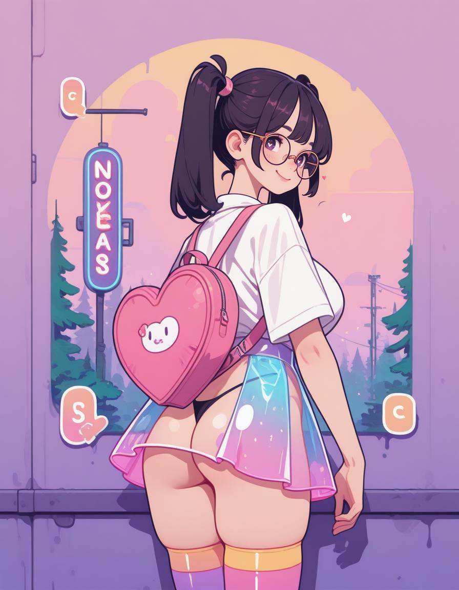 1girl,  solo,  from behind on Tensor.Art