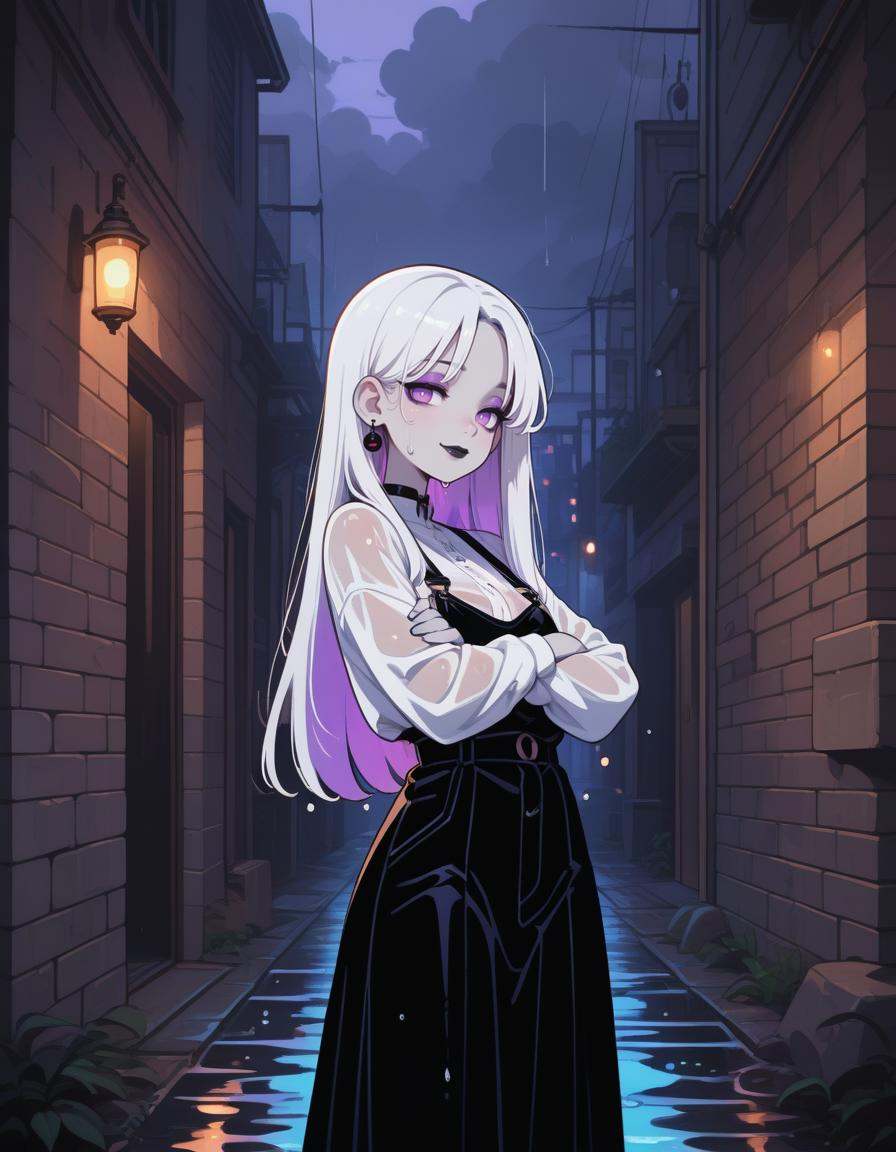 1girl,  goth girl, on Tensor.Art