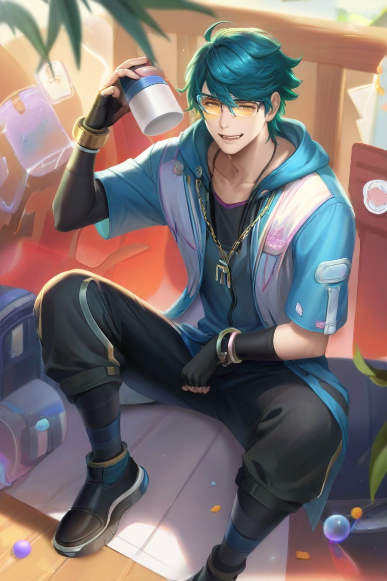 1boy,  wazy_style on Tensor.Art