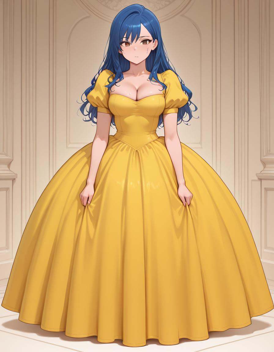 plaincolor ballgown dress,  best quality,  amazing quality on Tensor.Art