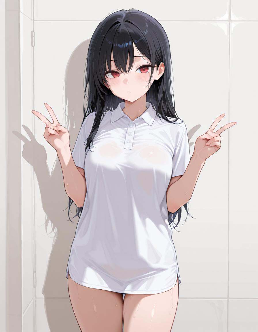po1oshirt,  white polo shirt, on Tensor.Art