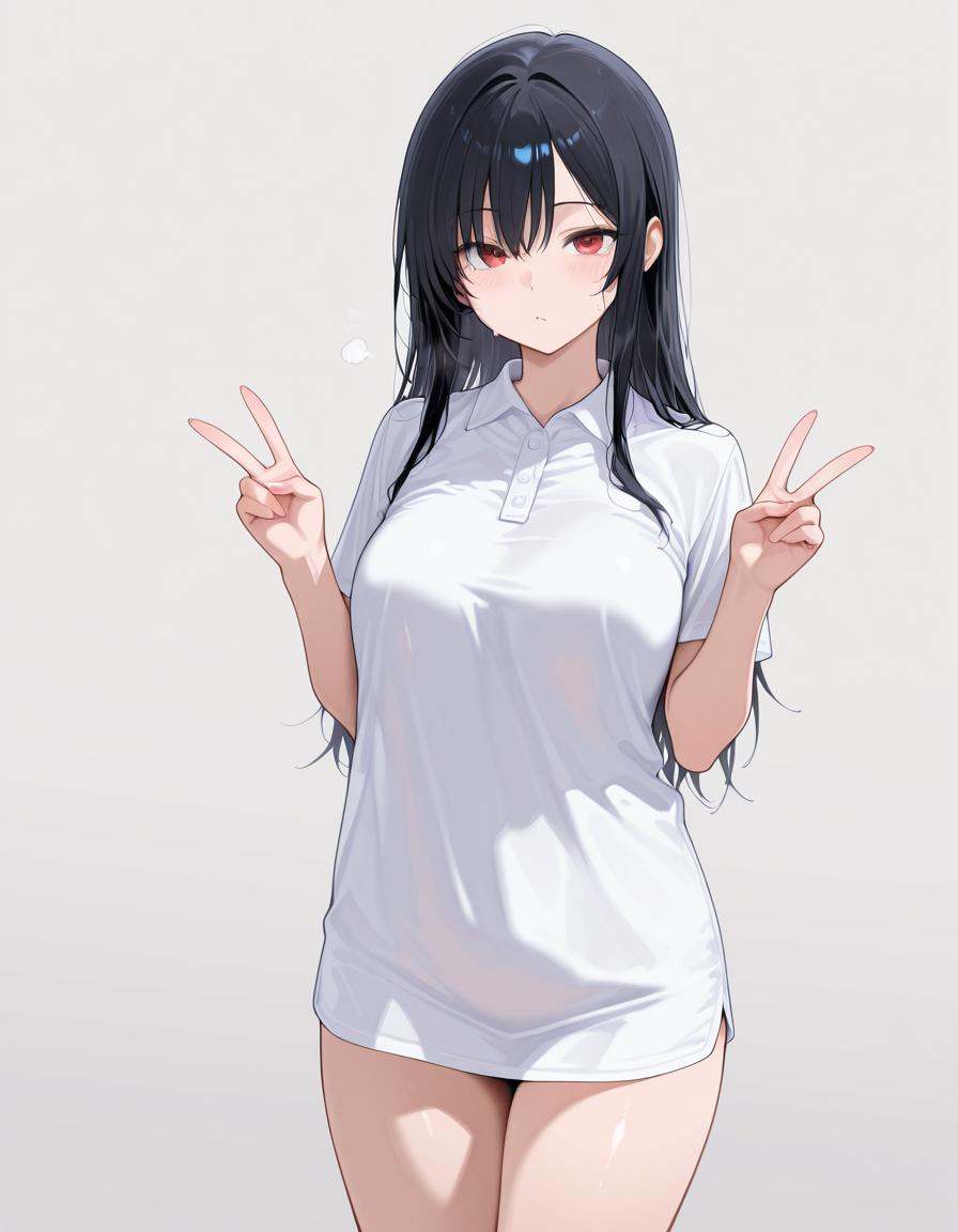 po1oshirt,  white polo shirt, on Tensor.Art
