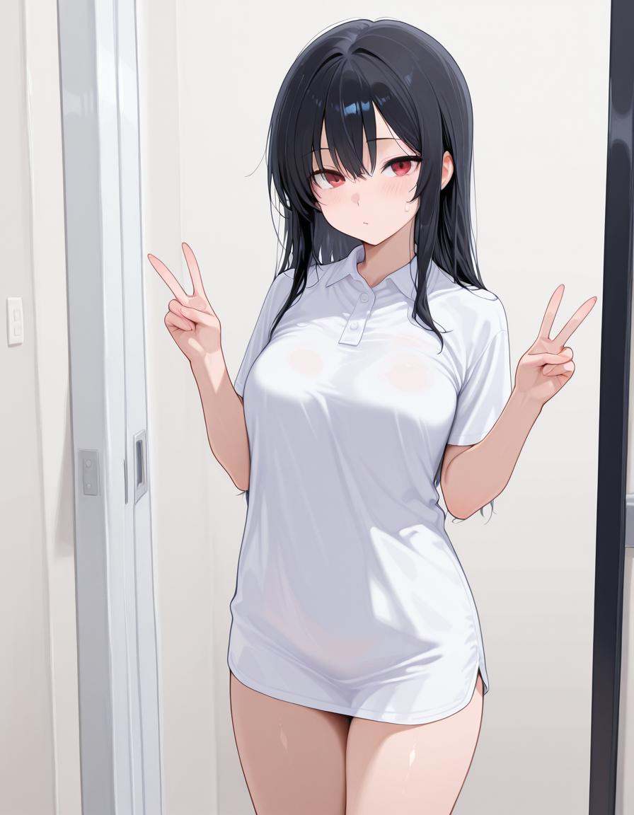po1oshirt,  white polo shirt, on Tensor.Art