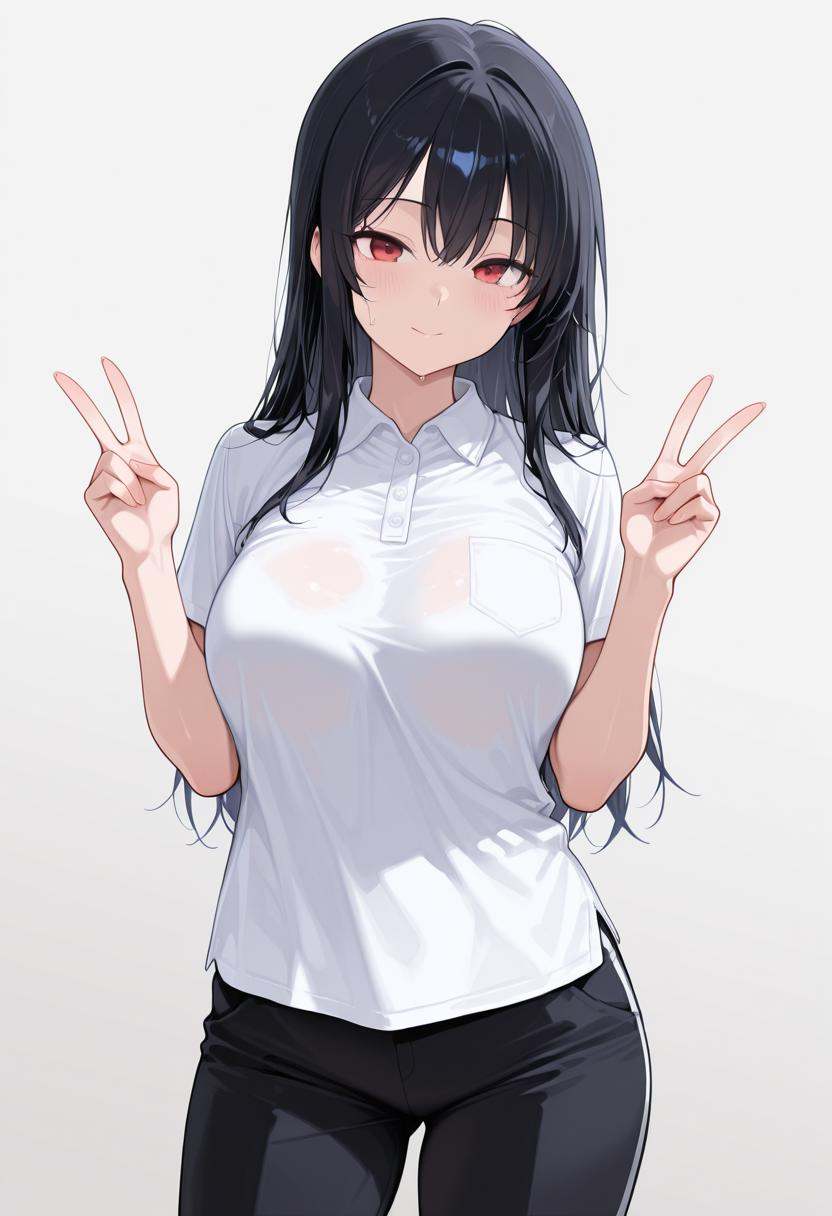 po1oshirt,  white polo shirt, on Tensor.Art