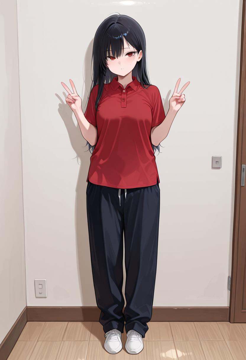 po1oshirt,  red polo shirt, on Tensor.Art