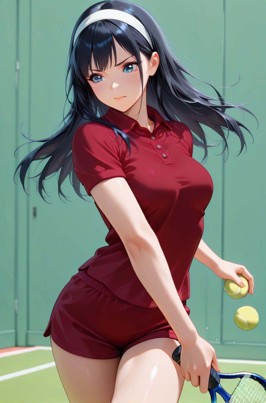 1girl,  blue eyes,  black hair on Tensor.Art