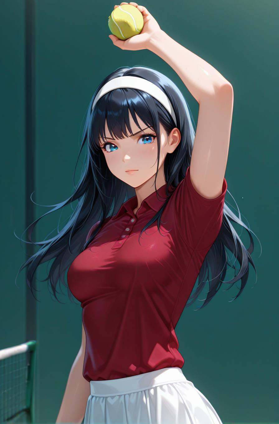 1girl,  blue eyes,  black hair on Tensor.Art