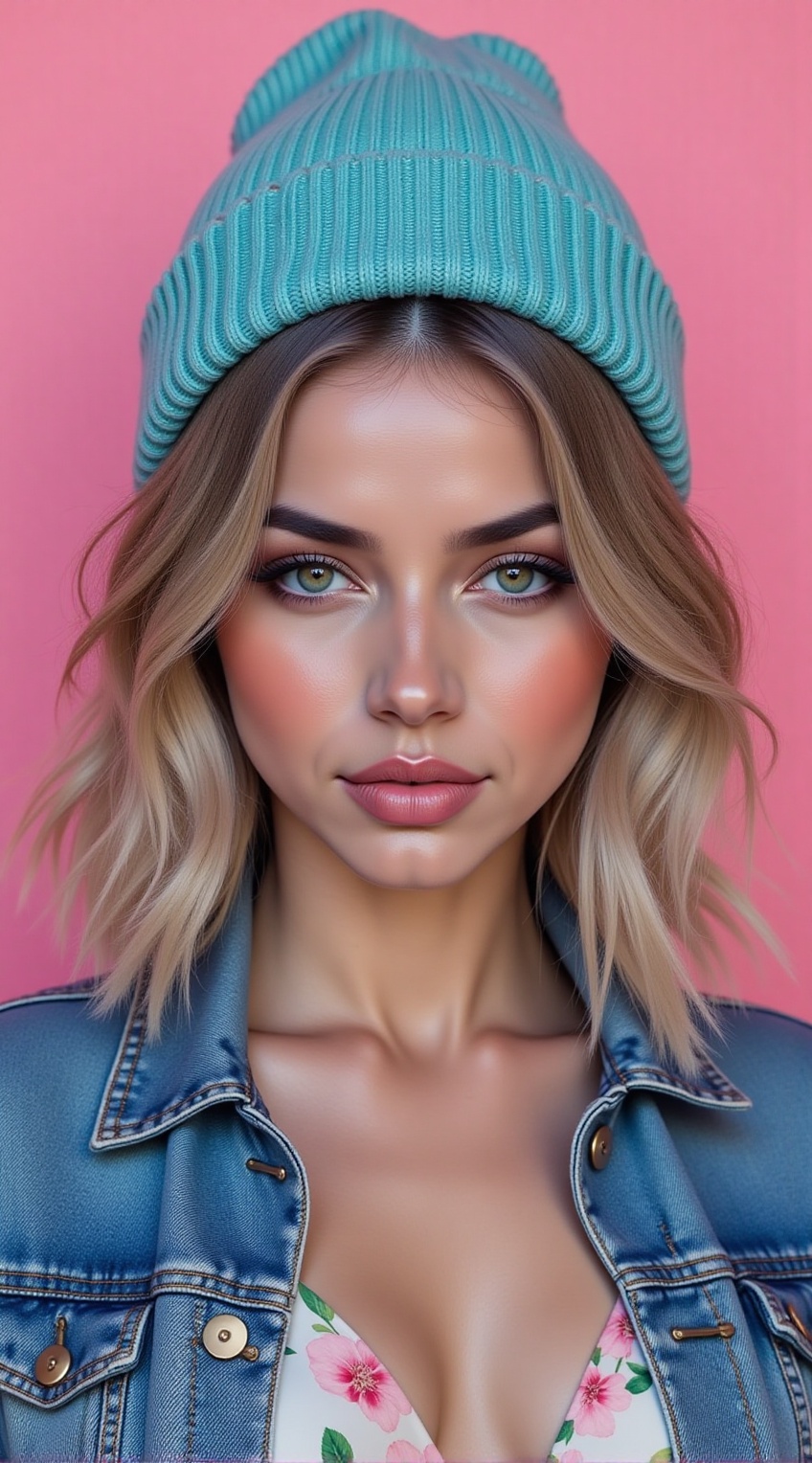 a woman,  20yo,  sleek urban fashion on Tensor.Art