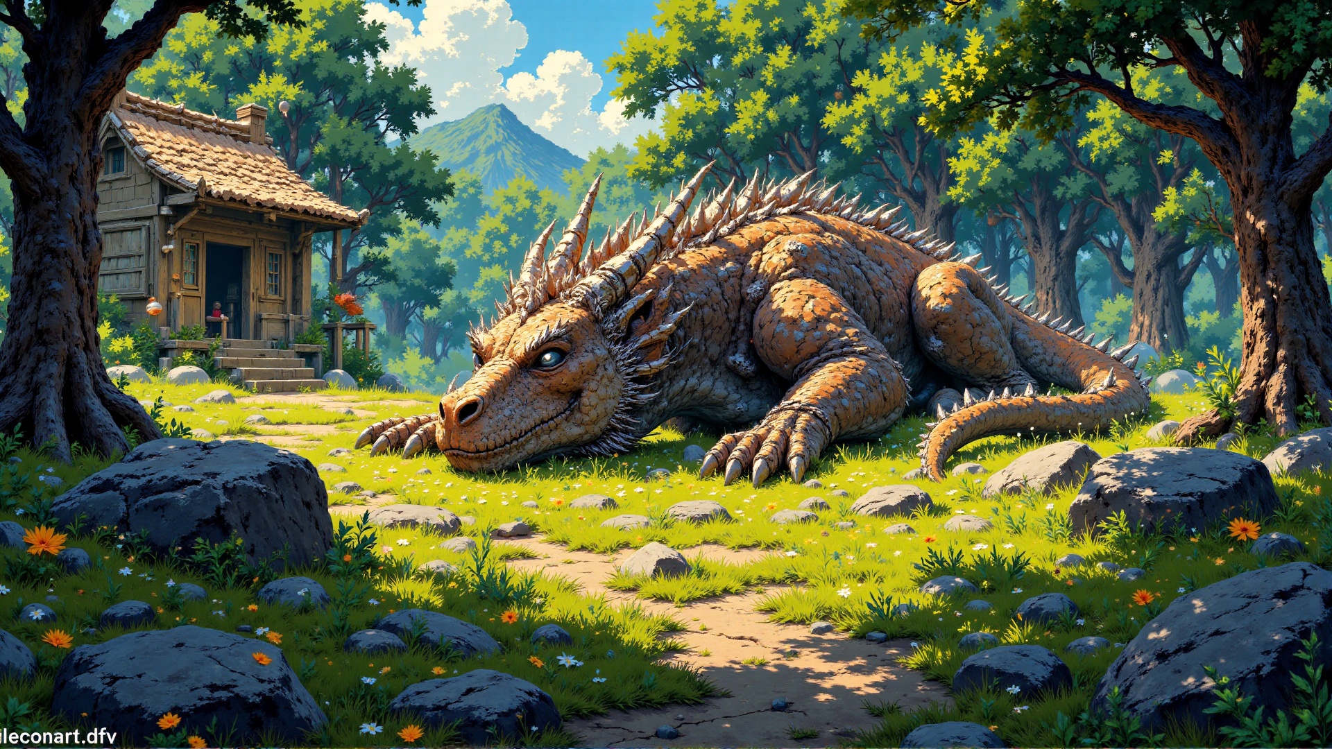 An “HD-2D” (hybrid pixel art) illustration with classic JRPG vibes. The camera angle is a top-down isometric perspective s...