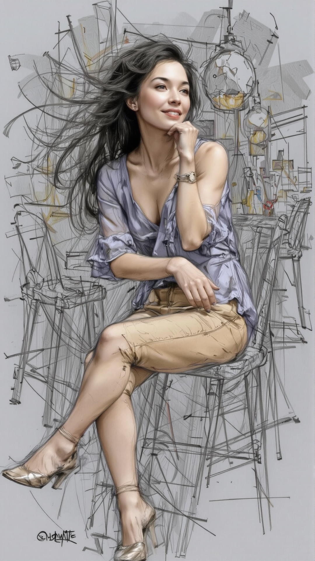 This is a unique photo that mixes multiple styles(cyberpunk,  anime art,  semi-realistic on Tensor.Art