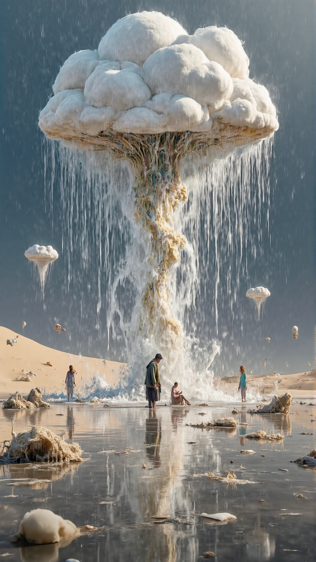 drops of holy spring rain absorbs kuk sponge desert of the past life. loneliness and creativity. pictures that will only e...