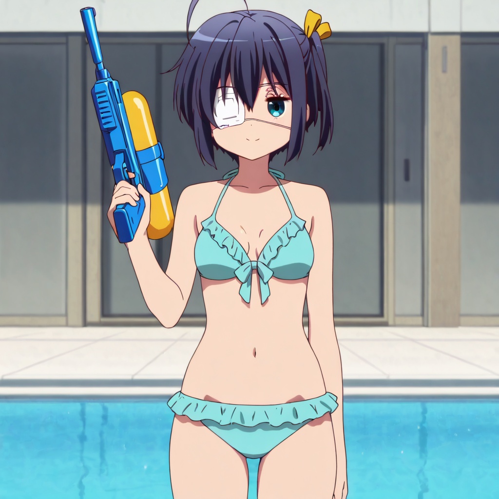 Takanashi rikka,  Chuunibyou demo koi ga shitai!,  black hair on Tensor.Art