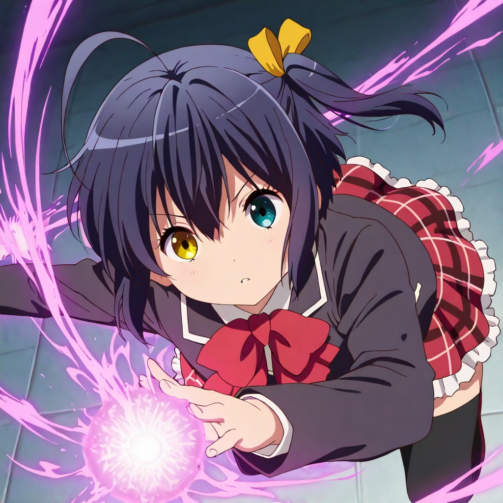 Takanashi rikka,  Chuunibyou demo koi ga shitai!,  black hair on Tensor.Art