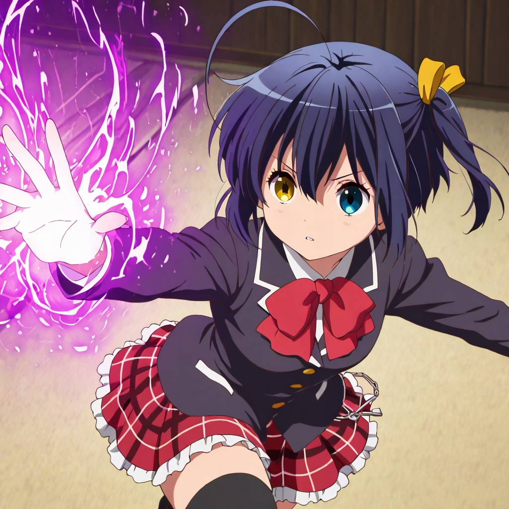 Takanashi rikka,  Chuunibyou demo koi ga shitai!,  black hair on Tensor.Art