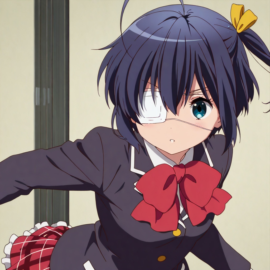 Takanashi rikka,  Chuunibyou demo koi ga shitai!,  black hair on Tensor.Art