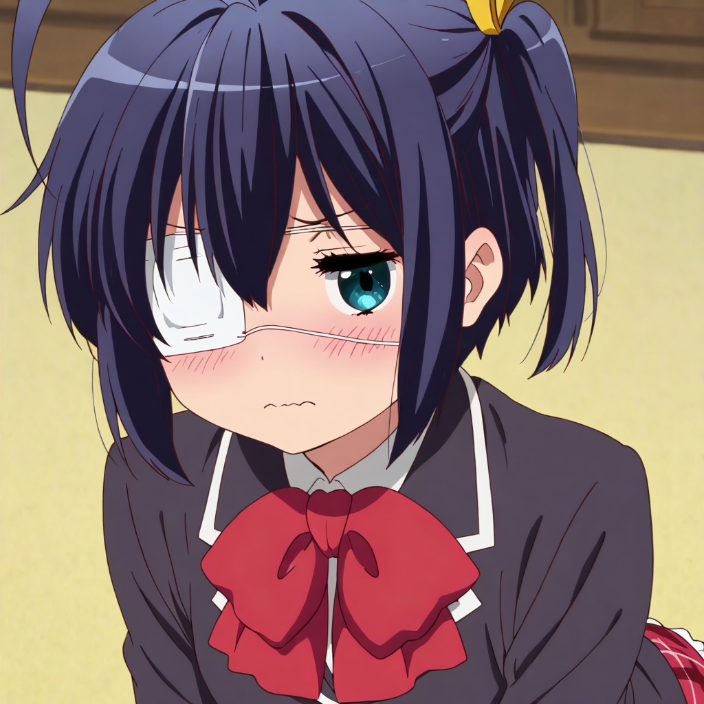 Takanashi rikka,  Chuunibyou demo koi ga shitai!,  black hair on Tensor.Art