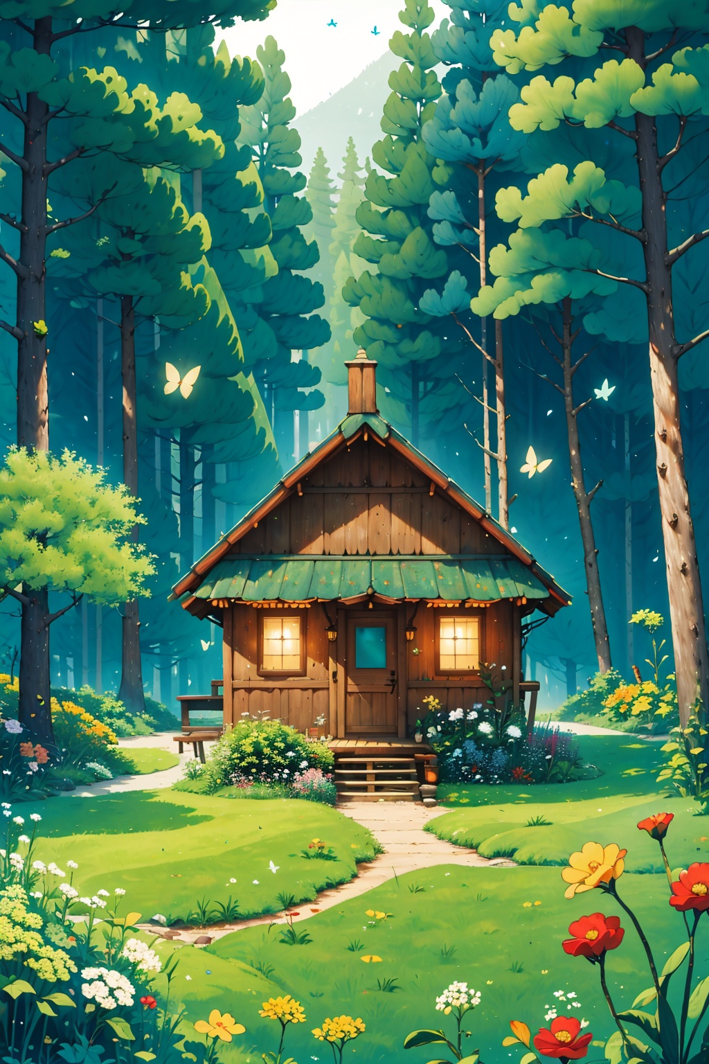 ree house,  The wilderness is in the forest,  the harmony is in the home on Tensor.Art