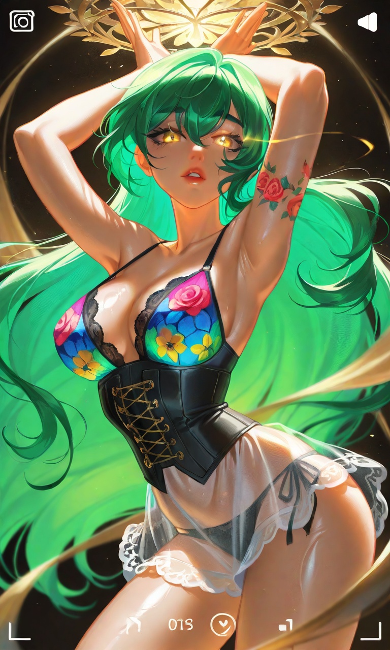 shiny skin,  shiny,  dynamic angle on Tensor.Art