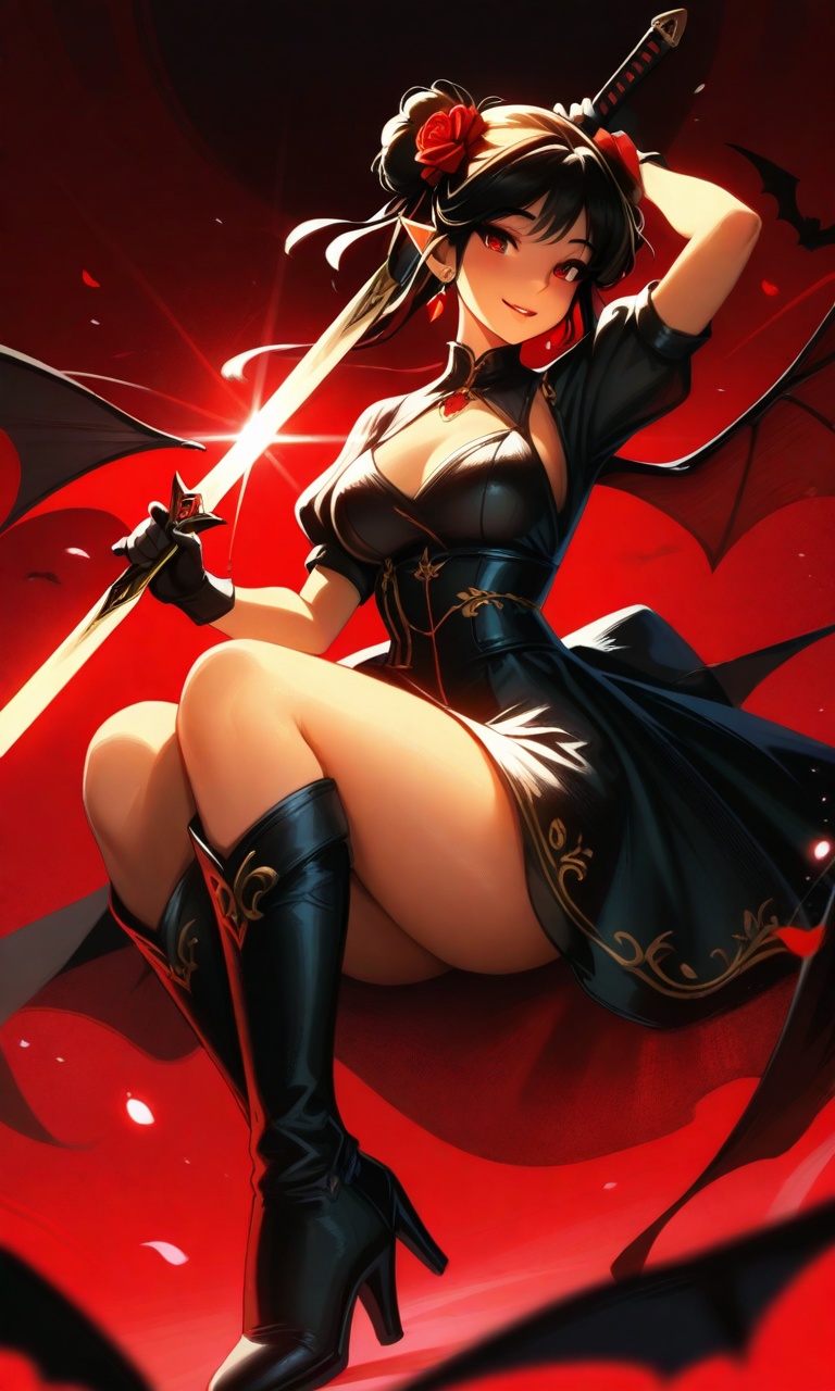 1girl,  solo,  breasts on Tensor.Art